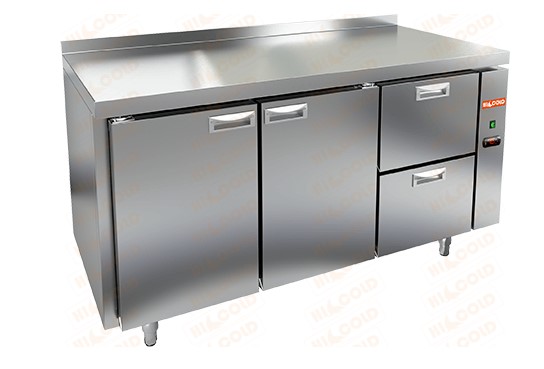 Морозильный стол HICOLD SN 112/BT P, без агрегата, 2 ящика, 2 двери (-18...-10°)